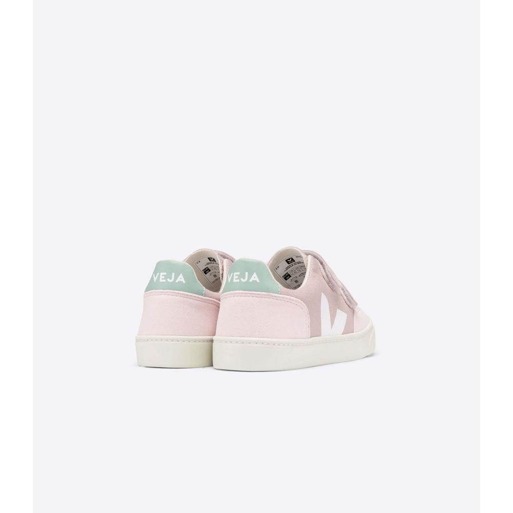 Pink Kids' Veja V-12 CANVAS Sneakers | AU 872NWY